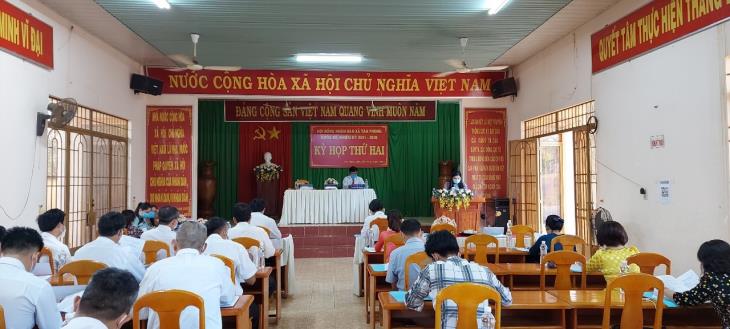 Hội đồng nhân dân xã Tân Phong tổ chức kỳ họp thứ 2, Khóa XII, nhiệm kỳ 2021 -2026